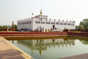 Nepal Beyond Everest Lumbini, Nepal, the birthplace of Siddhartha Gautama, an important pilgrimage destination for Buddhists around the world.