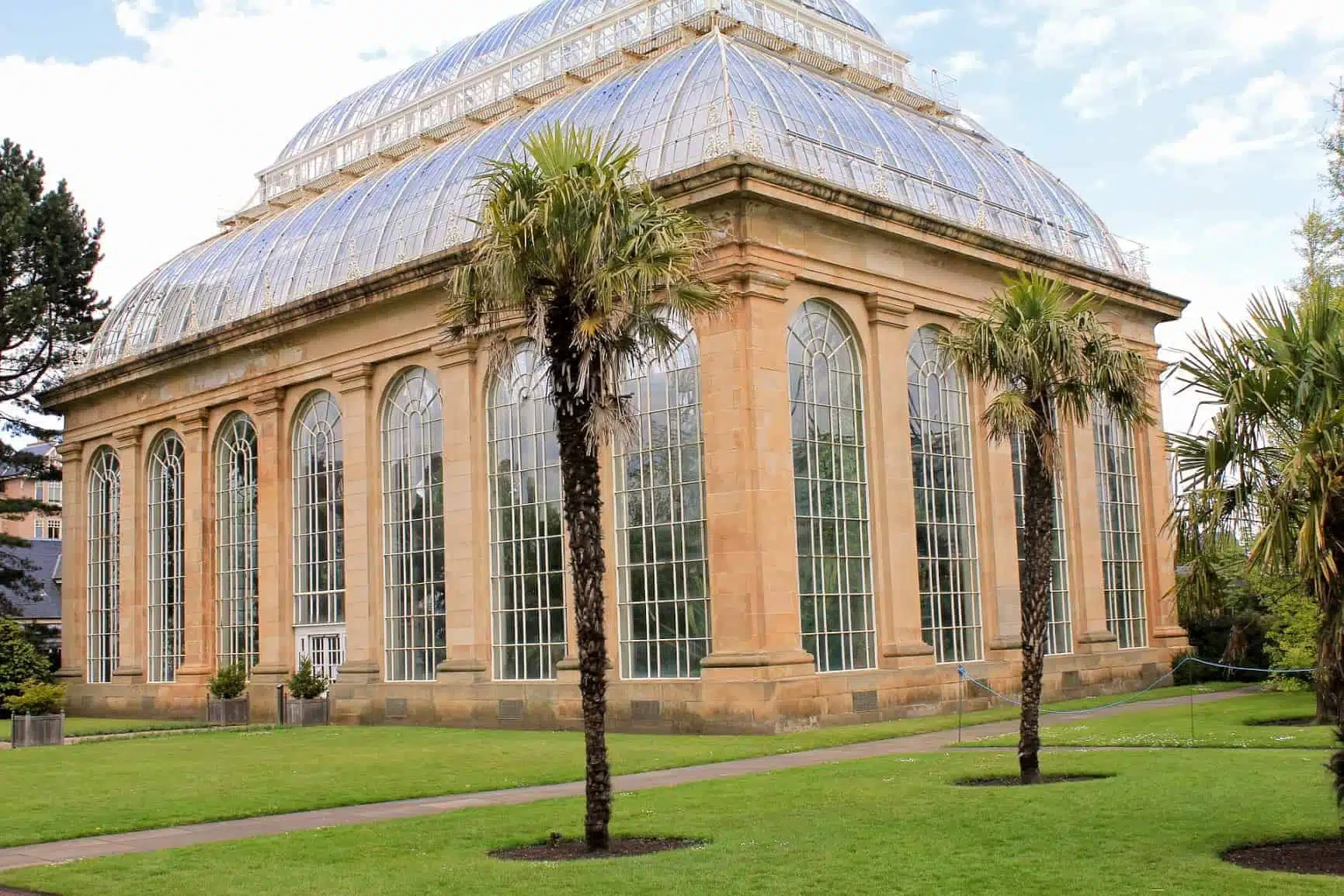 Palm House glasshouse at the Royal Botanic Garden Edinburgh