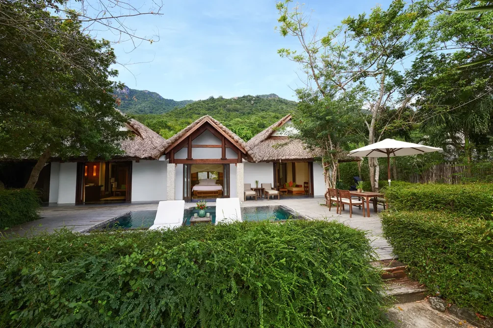 L'Alya Ninh Van Bay with villas and garden view