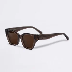 Sunglasses Men EYE 11 brown acetate frame with polarized lenses