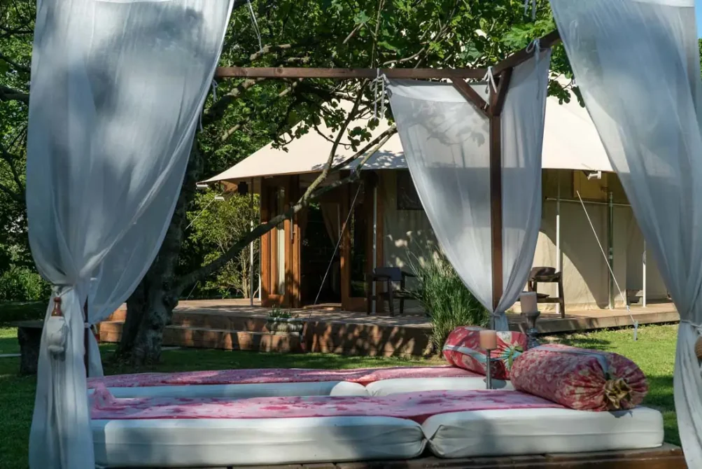 Glamping Canonici di San Marco near Venice garden view