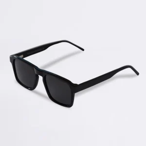 Sunglasses Men EYE 87 black square frame with polarized lenses