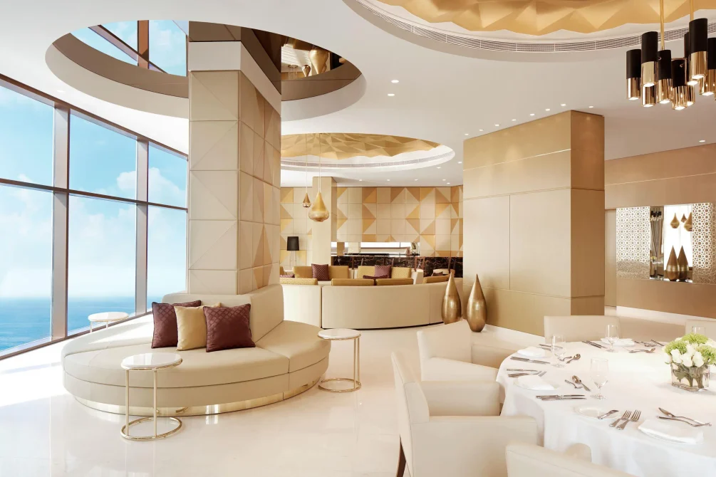 Fairmont Ajman Penthouse dinning and living room 1st floor