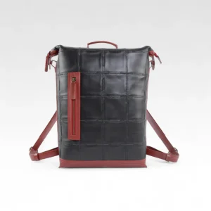 Large Backpack Elvis And Kresse Rescued Burberry Leather Fire Hose Trim