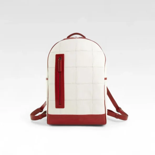 Voyager Backpack Elvis And Kresse Rescued Burberry Leather Fire Hose Straps