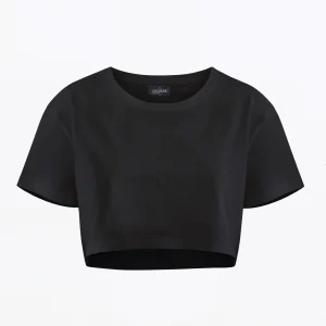Organsk black boxy crop