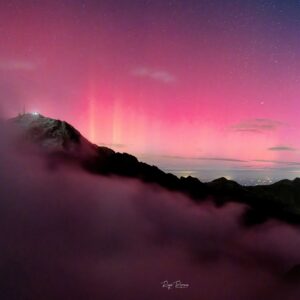 Pink Sky in Pic du Midi Dark Sky Reserve — France